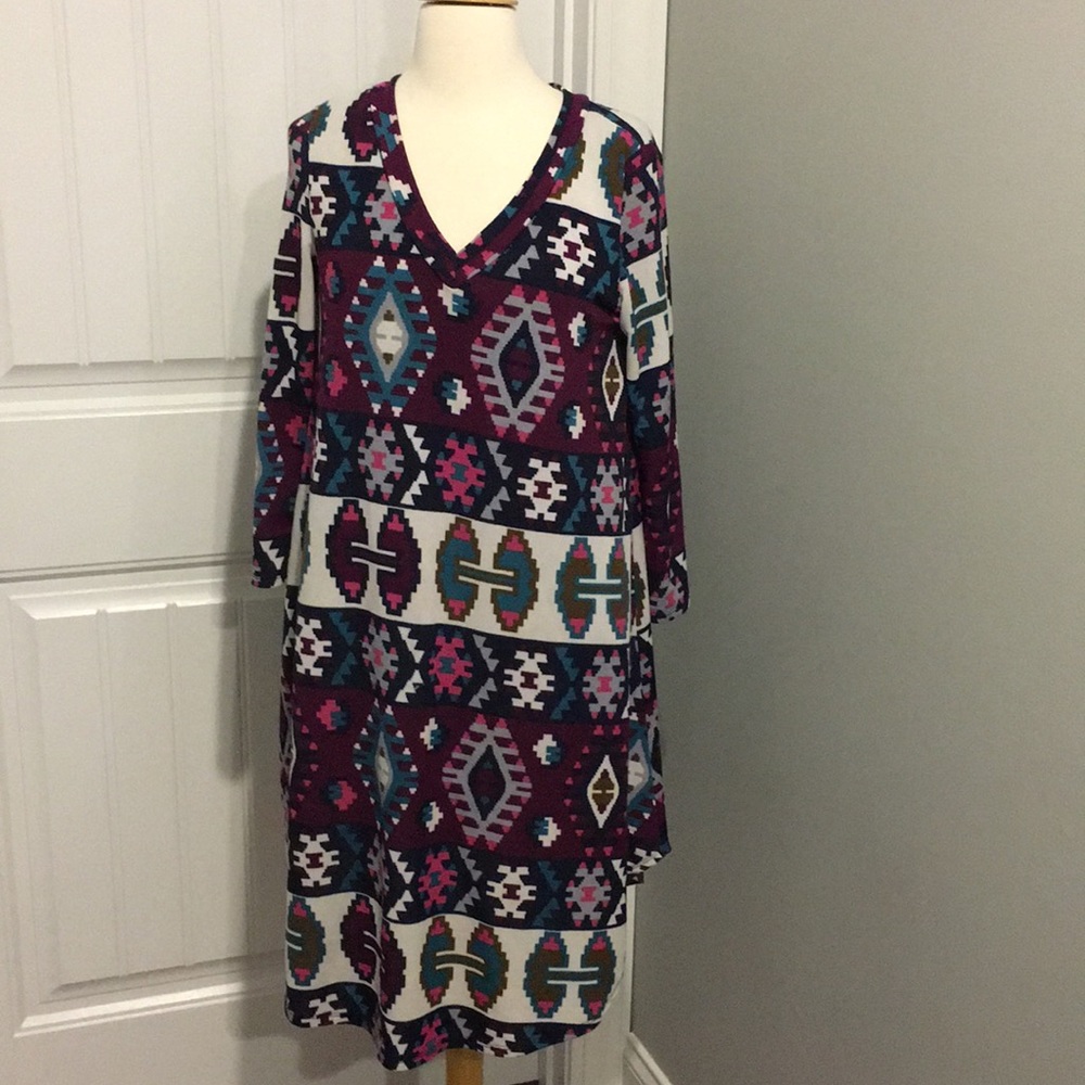 Gorgeous Boutique Aztec Print Dress Medium